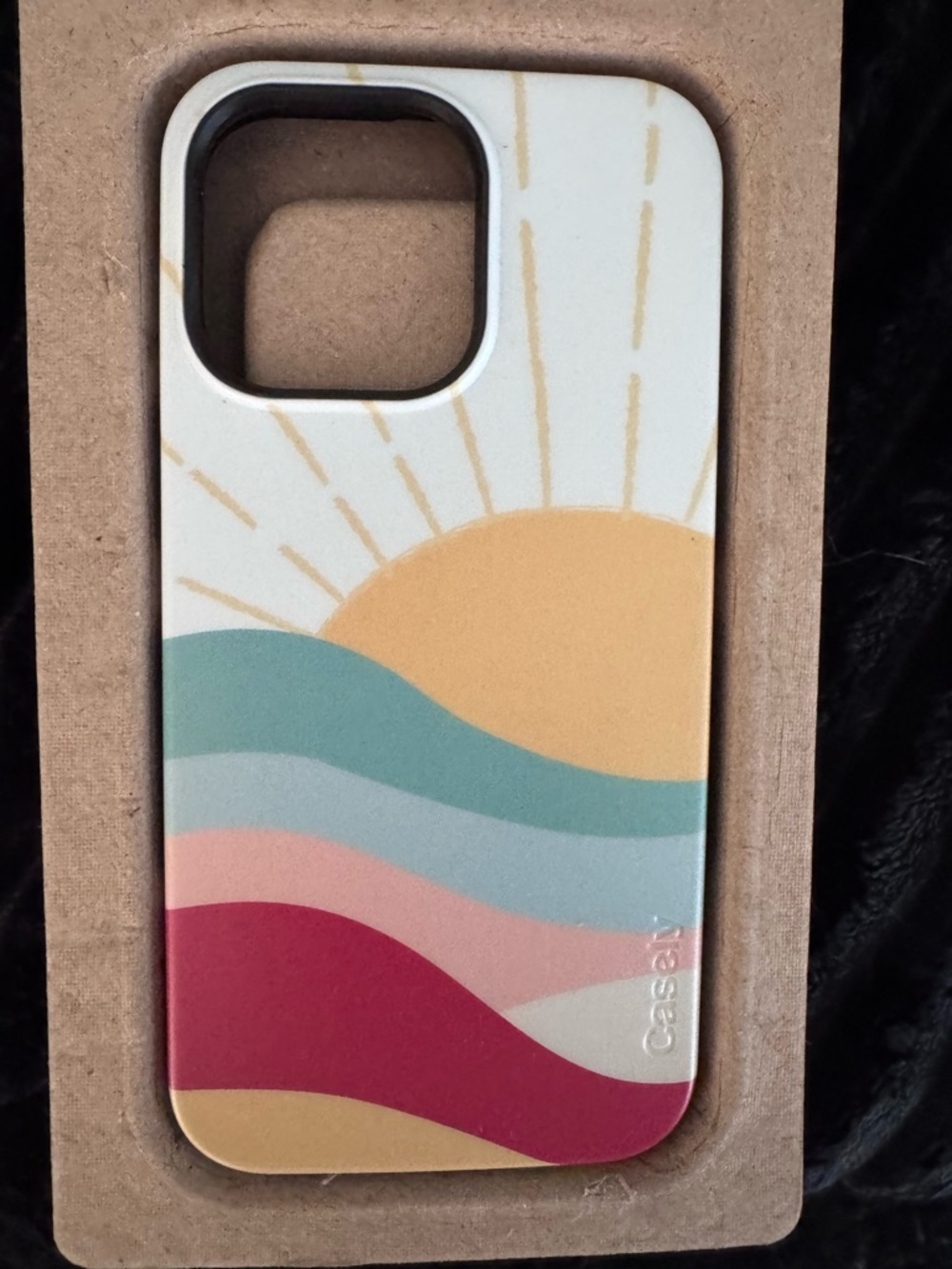 Casely Here Comes the Sun Sunrise Wave Pattern Phone Case - Multicolor iPhone 15